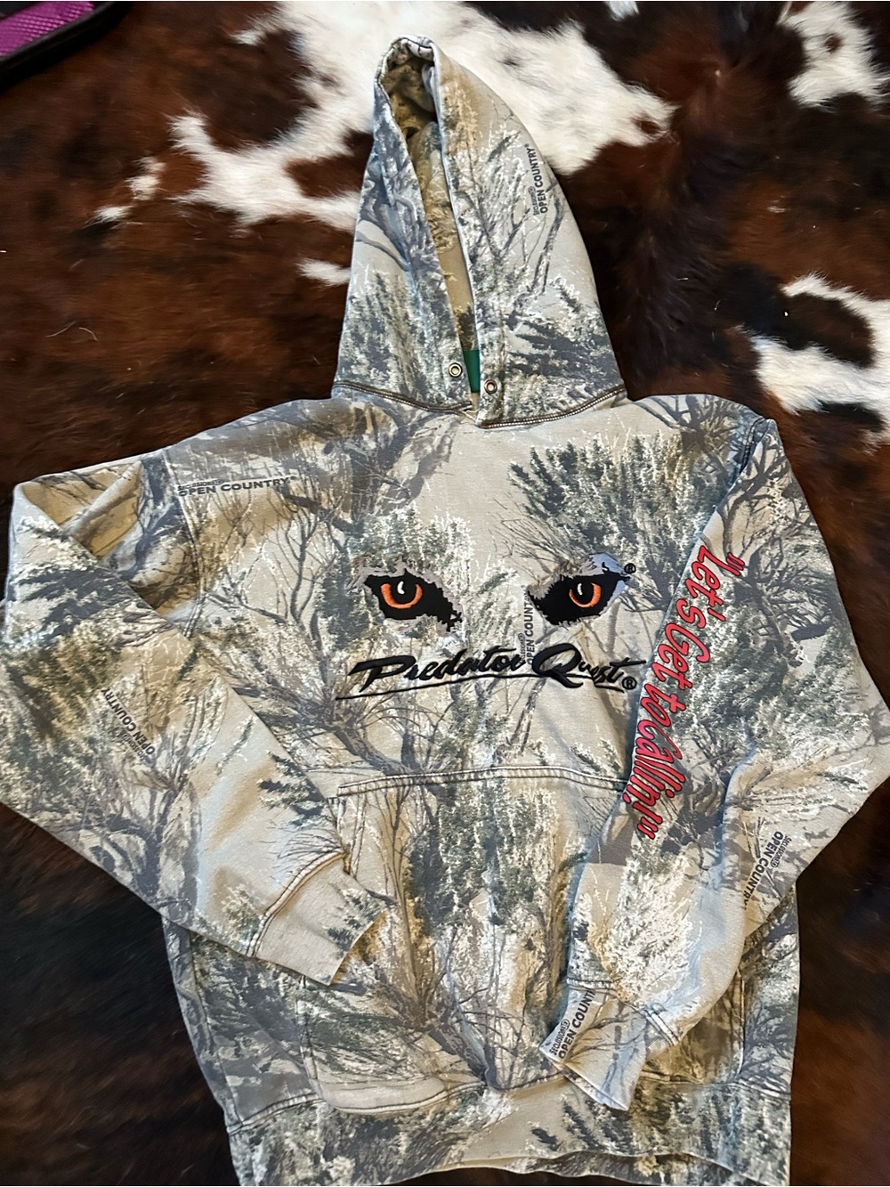 Cabela's Predator Camo Hooded Pullover - Tan, Gray, Black